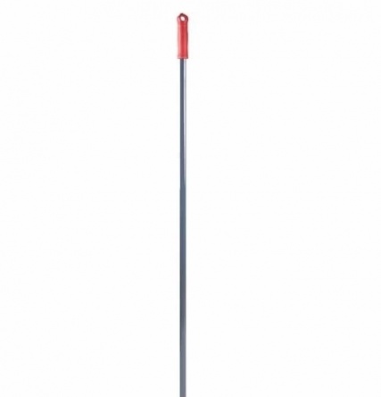 Ручка для держателя мопов, 140 см, d=23,5 мм, анодированный алюминий, красная фото 1