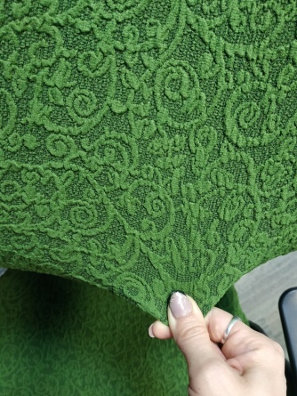 Чехол на сиденье стула Venera "Жаккард", цвет зеленый, 1 предмет фото 7