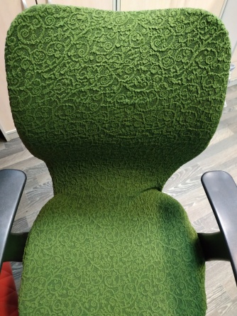 Чехол на стул без оборки Venera "Жаккард", цвет зеленый, 1 предмет фото 7