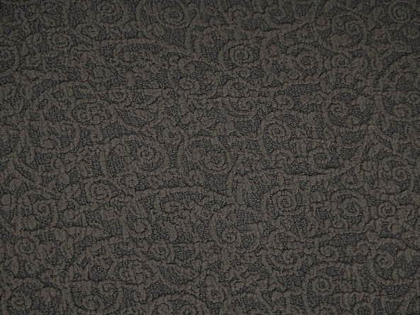 Чехол на трёхместный диван с оборкой Venera "Жаккард", цвет коричневый фото 6