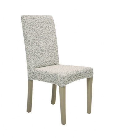 Чехол на стул без оборки Venera "Жаккард", цвет слоновая кость,1 предмет фото 6