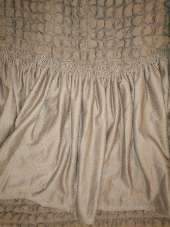 Чехол на угловой диван с оборкой Venera, цвет коричневый фото 2