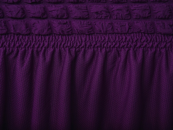Чехол на трехместный диван с оборкой CONCORDIA, цвет фиолетовый фото 5