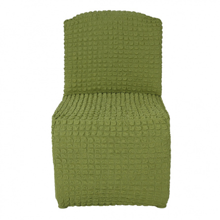 Чехол на кресло без подлокотников Venera, цвет оливковый фото 2