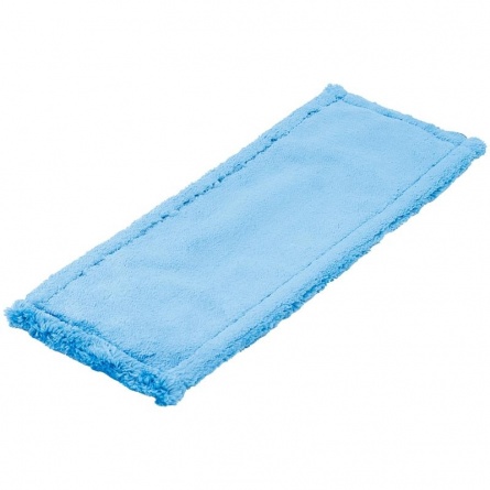 Насадка для швабры плоская (моп), 50х14 см, микрофибра, ухо+карман, синяя фото 2