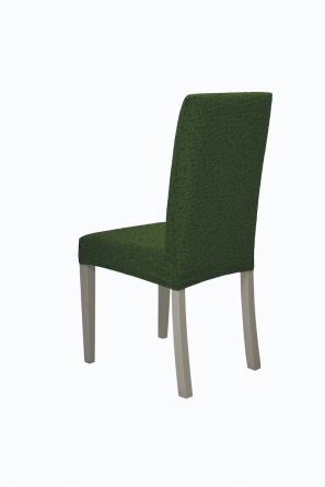 Чехлы на стулья без оборки Venera "Жаккард", цвет зёленый, комплект 6 штук фото 4