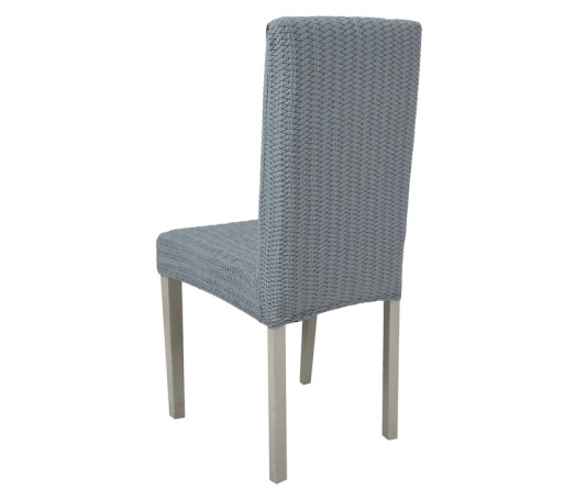 Чехол на стул без оборки Venera, цвет серый, 1 предмет фото 2