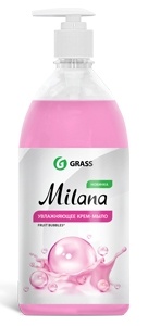 Жидкое крем-мыло Grass "Milana", Fruit bubbles с дозатором 1 л. фото 1