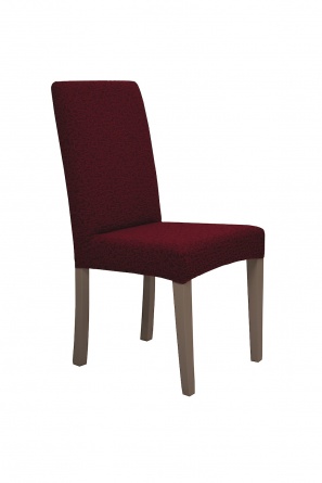 Чехлы на стулья без оборки Venera "Жаккард", цвет бордовый, комплект 6 штук фото 2