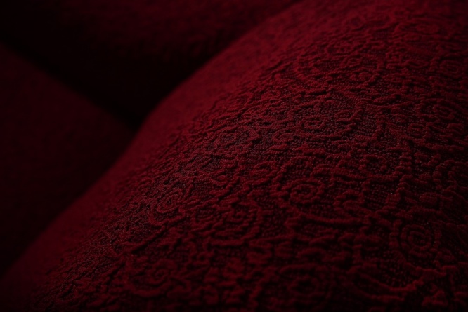 Чехлы на стулья без оборки Venera "Жаккард", цвет бордовый, комплект 6 штук фото 7
