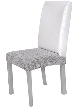 Чехол на сиденье стула Venera "Жаккард", цвет светло-серый, 1 предмет фото 1