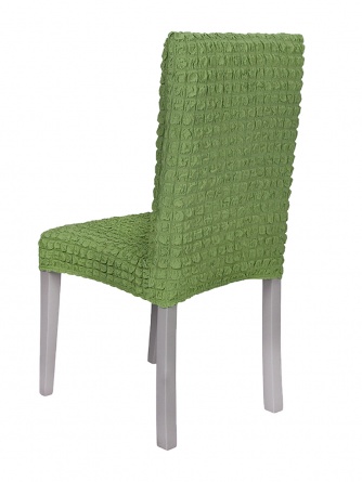 Чехлы на стулья без оборки Venera, цвет оливковый, комплект 6 штук фото 9