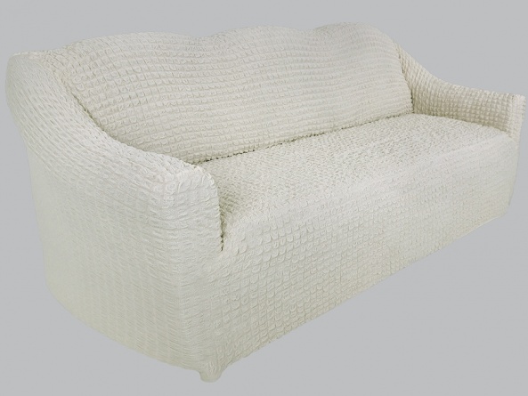 Чехол на трехместный диван без оборки Concordia, цвет шампань фото 2