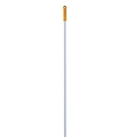 Ручка для держателя мопов, 140 см, d=23,5 мм, анодированный алюминий, желтая  фото 1