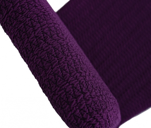 Чехол на стул без оборки Venera, цвет фиолетовый, 1 предмет фото 3