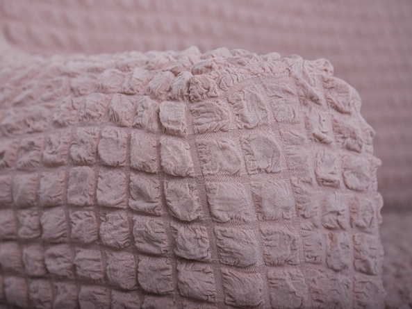 Чехол на угловой диван с оборкой Concordia, цвет розовый фото 2