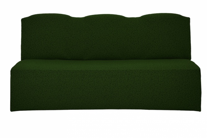 Чехол на трёхместный диван без подлокотников Venera, жаккард, цвет зелёный фото 2