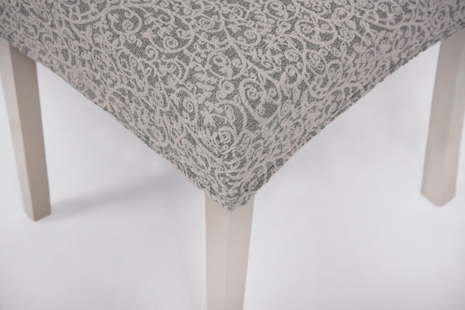 Чехол на сиденье стула Venera "Жаккард", цвет светло-серый, 1 предмет фото 4