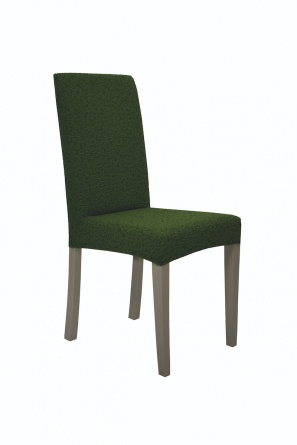 Чехлы на стулья без оборки Venera "Жаккард", цвет зёленый, комплект 6 штук фото 3