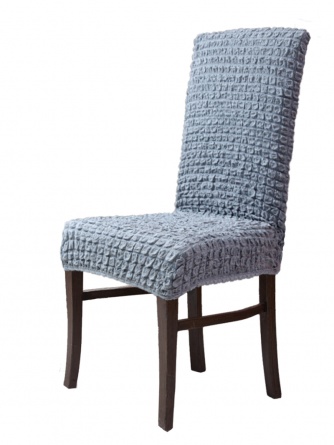 Чехлы на стулья без оборки Venera, цвет серый, комплект 6 штук фото 8