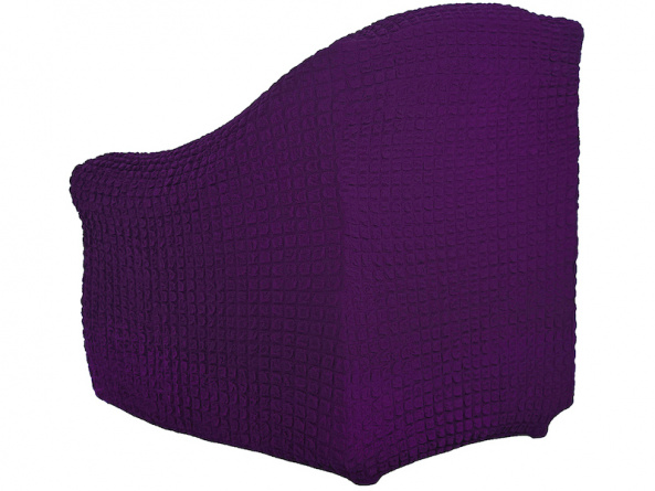 Чехол на кресло без оборки Venera, цвет фиолетовый фото 2