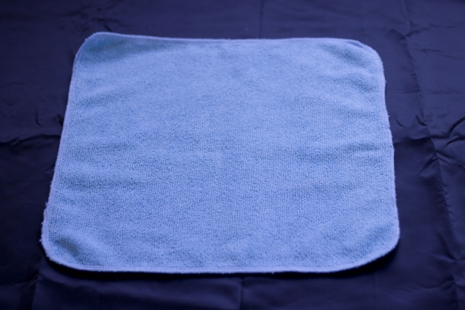 Салфетка из микрофибры, 35х35 см, синяя фото 3
