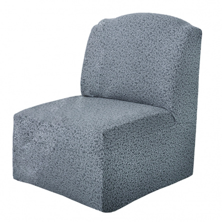 Чехол на кресло без подлокотников Venera, жаккард, цвет серый фото 1