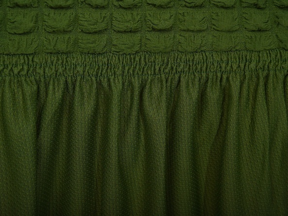Чехол на угловой диван с оборкой Concordia, цвет зеленый фото 2