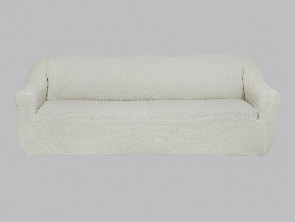 Чехол на трехместный диван без оборки CONCORDIA, цвет шампань фото 4