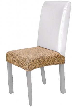 Чехол на сиденье стула Venera "Жаккард", светло-коричневый, 1 предмет фото 1