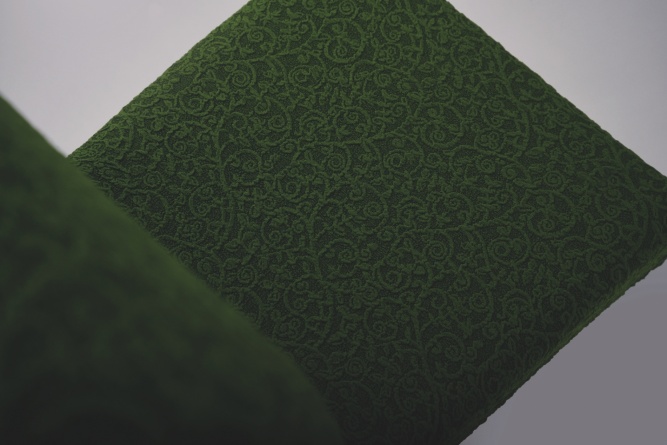 Чехол на стул без оборки Venera "Жаккард", цвет зеленый, 1 предмет фото 5