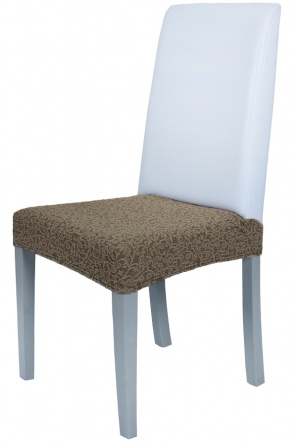 Чехол на сиденье стула Venera "Жаккард", цвет коричневый, 1 предмет фото 1