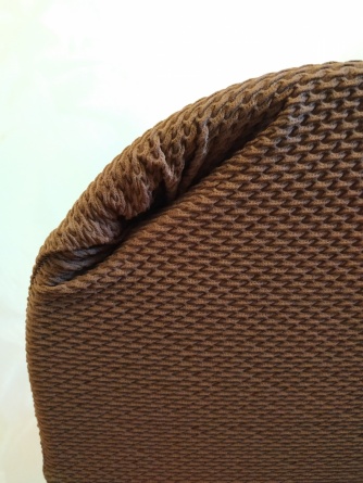 Чехол на стул без оборки Venera, цвет темно-коричневый, 1 предмет фото 9