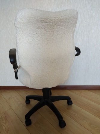 Чехлы на стулья плюшевые Venera, цвет молочный, комплект 6 штук фото 13