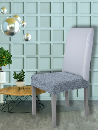 Чехол на сиденье стула Venera "Жаккард", цвет серый, 1 предмет фото 1