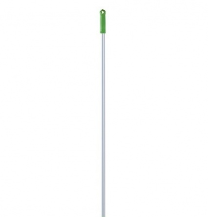 Ручка для держателя мопов, 140 см, d=23,5 мм, анодированный алюминий, зеленая фото 1