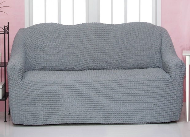 Чехол на трехместный диван без оборки CONCORDIA, цвет серый фото 1