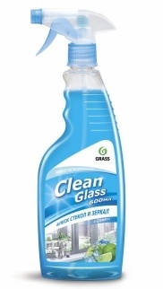 Очиститель стекол Grass "Clean Glass", Голубая лагуна, 600 мл. фото 1