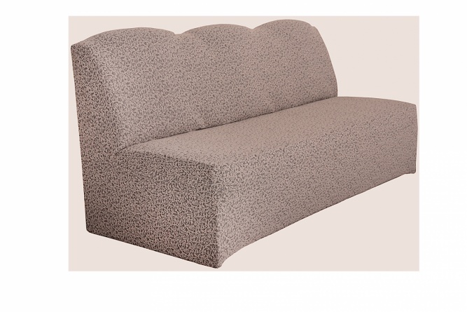 Чехол на трёхместный диван без подлокотников Venera, жаккард, цвет тёмно-сиреневый фото 4