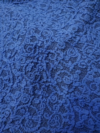 Чехлы на стулья без оборки Venera "Жаккард", цвет синий, комплект 6 штук фото 3