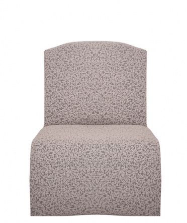 Чехол на кресло без подлокотников Venera, жаккард, цвет светло-серый фото 1