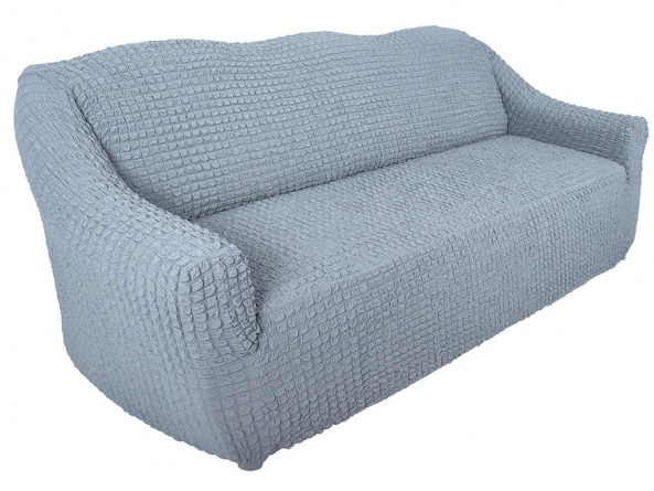 Чехол на трехместный диван без оборки CONCORDIA, цвет серый фото 2