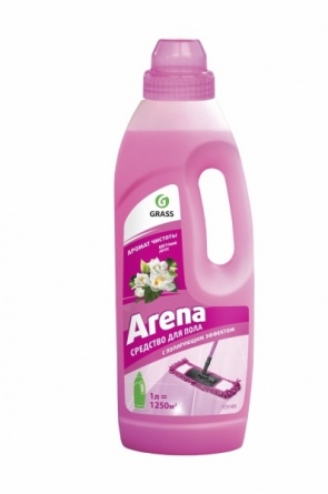 Средство для мытья паркета и ламината с полирующим эффектом Grass "ARENA" цветущий лотос 1 л. фото 1