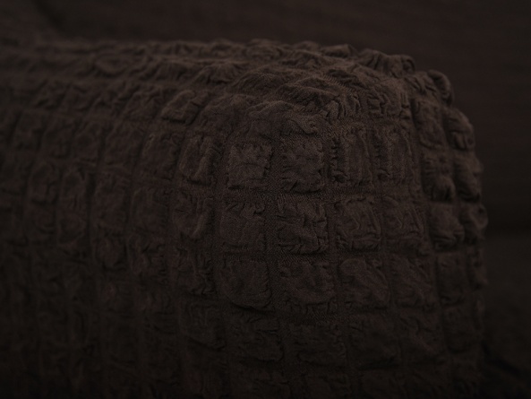 Чехол на трехместный диван без оборки Concordia, цвет тёмно-коричневый фото 7