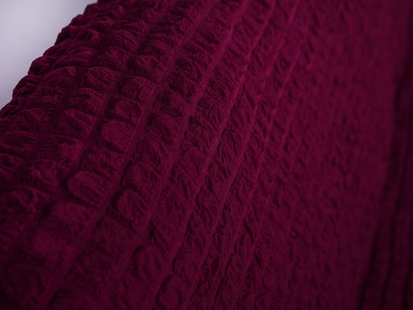 Чехол на трехместный диван без оборки CONCORDIA, цвет бордовый фото 5