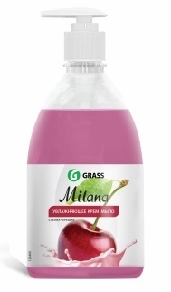 Жидкое крем-мыло Grass "Milana", Спелая черешня с дозатором 500 мл. фото 1