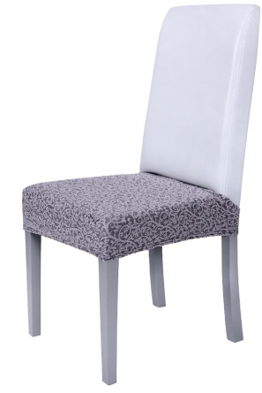 Чехол на сиденье стула Venera "Жаккард", цвет серо-бежевый, 1 предмет фото 1