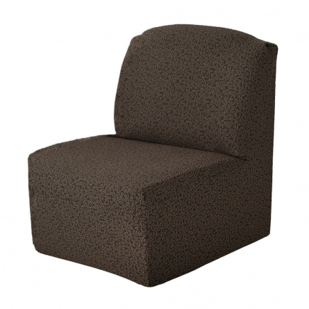 Чехол на кресло без подлокотников Venera, жаккард, цвет коричневый фото 1