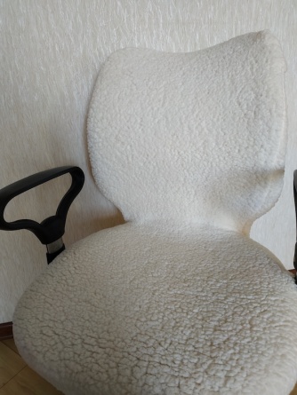Чехлы на стулья плюшевые Venera, цвет молочный, комплект 6 штук фото 11