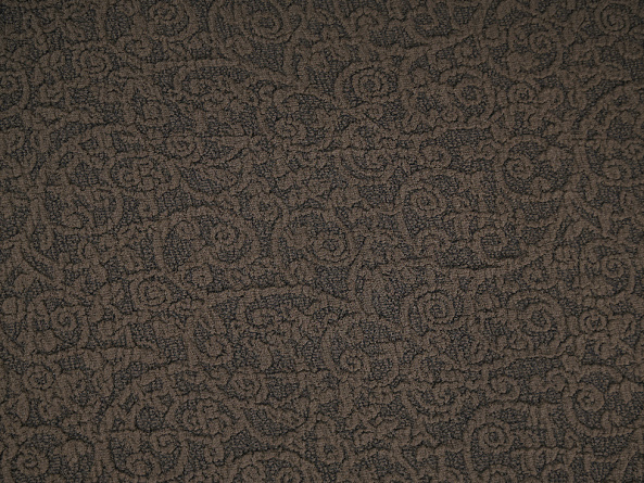 Чехол на трёхместный диван без оборки Venera "Жаккард", цвет коричневый фото 6